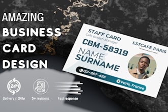 design amazing business cards for you
