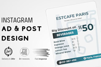 design instagram ad posts for you
