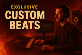produce custom trap,drill, rage, or afro beats for you
