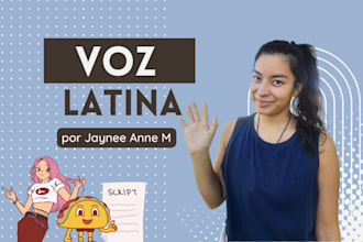 be your human latina voice over artist in spanish