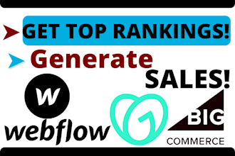 do pro SEO of webflow, bigcommerce, godaddy