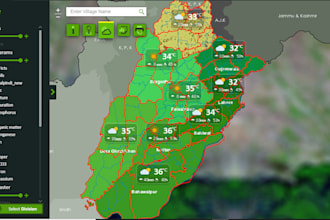 develop full web gis application and dashboards development