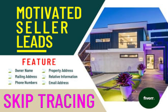 provide you motivated seller leads with skip tracing