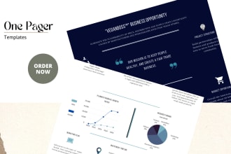 send you 3 business plan one pager templates