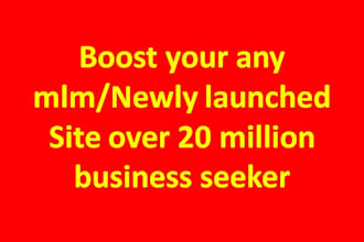 share mlm site,ref link over 20m business traffic or leads market