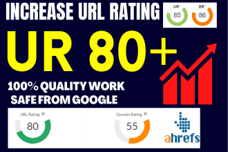 increase domain url rating ahrefs ur 80 plus