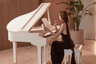 compose a beautiful custom piano piece or accompaniment