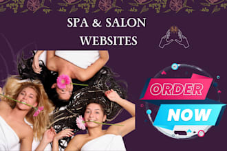 design beauty website, cosmetic website, salon website, spa website