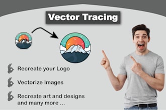recreate logo, image tracing, recreate design