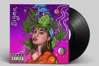 design a music cover and packaging