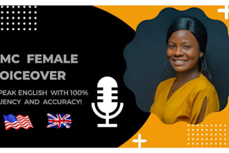 record pro voice overs in american and british accent