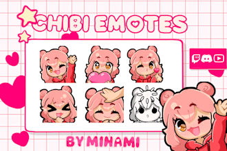 make custom chibi emotes for your twitch stream or discord