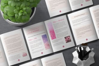 design PDF lead magnets, workbooks, guides, ebook, etc
