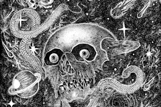 create dark art illustrations with the detailed