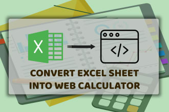 convert excel to web calculator or create a custom web calculator