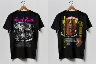 design a crazy bootleg anime clothing hoodie and t shirt