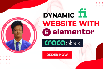 design and develop a responsive wordpress website using elementor pro