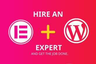 create responsive wordpress website or landing page with elementor