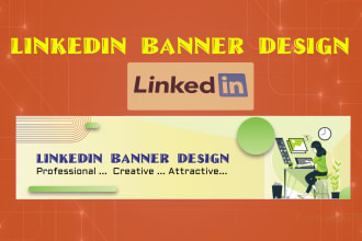 design a professional linkedin banner or cover for your business or profile page