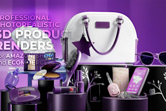 create photorealistic 3d product renders for amazon