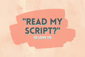 provide script development feedback and consulting