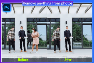 do add or remove objects or people and photoshop editing