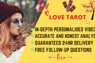do a detailed love tarot reading video within 24 hrs