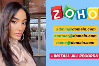 setup zoho mail, business email with your domain
