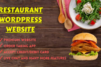 develop restaurant website with online food delivery system