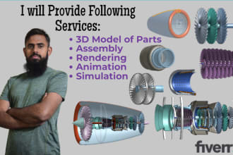 do 3d cad design and 3d product design using solidworks