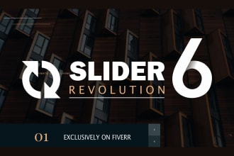 do wordpress website slider and website banner design by slider revolution