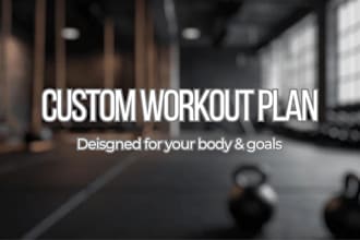 design your custom workout program for muscle and strength