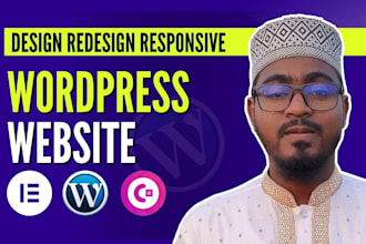 build rebuild redesign design wordpress website elementor wordpress website