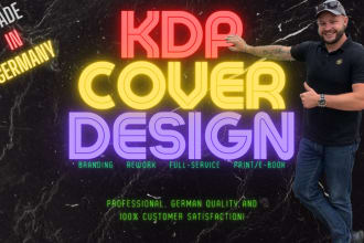create a unique book cover design for KDP made in germany