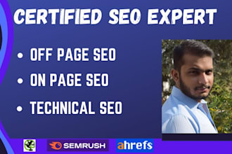 do weekly full onpage and offpage SEO for your website manually
