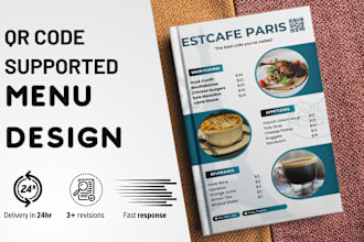 design menu with qr code support