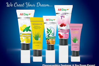 design tube and label packaging