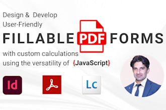 develop interactive PDF forms with javascript calculations and automation
