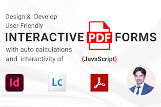 develop interactive PDF forms with auto calculations