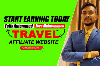 setup travel affiliate website