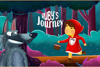design childrens story book illustration and cover