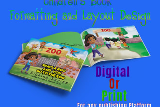 be your book, children book formatting and layout designer KDP, ingram and blurb