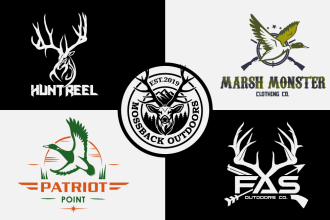 do modern hunting and fishing outdoor logo within 24 hours