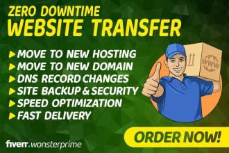 move or transfer your website to new host or domain