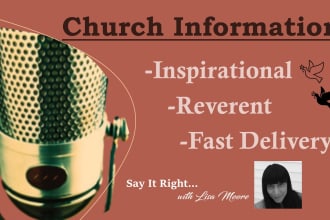record announcements and messages for your church