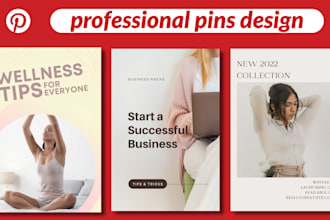 design professional pinterest pins for your business