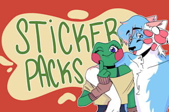 draw furry sticker pack