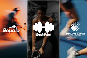 design a modern fitness, gym or sports logo