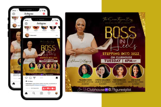 do artistic social media post, church flyer, ig and fb post