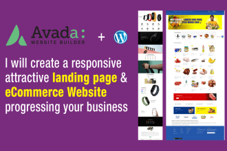 developed corporate website with avada theme